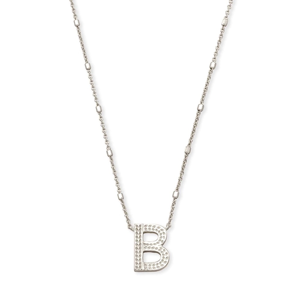 Kendra Scott Silver 'B' Initial Necklace
